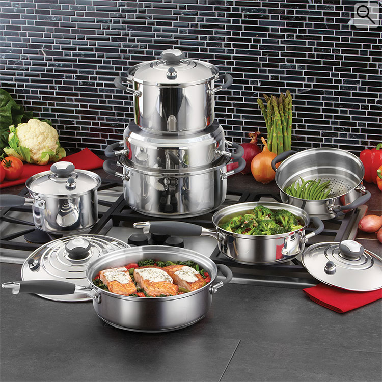 11 Piece Deluxe Cookware Set